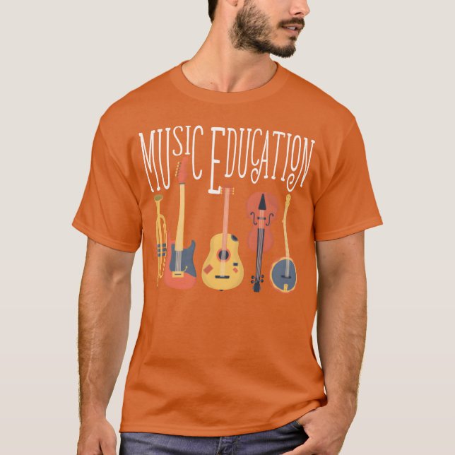 Musician Quote Musiceacher Life Music Education fö T Shirt (Framsida)