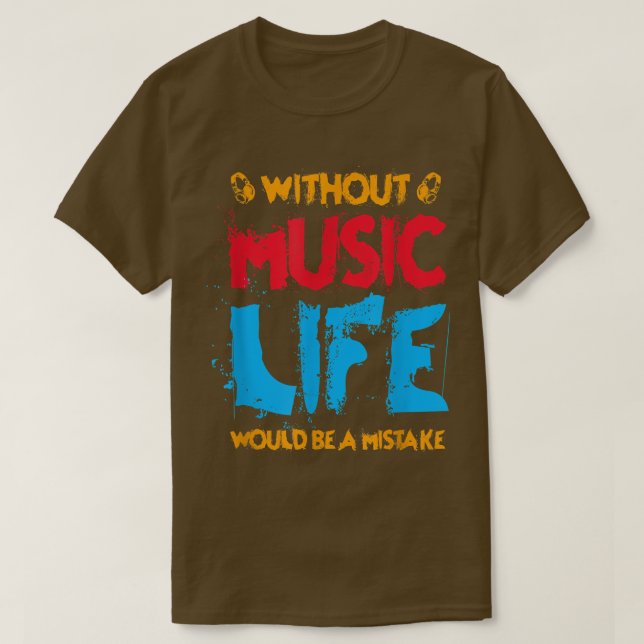 Musician Rockn Roll Guitar Hardrock T Shirt (Design framsida)