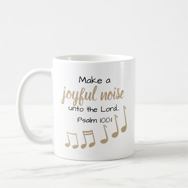 Musician Scripture White Kaffemugg (Vänster)