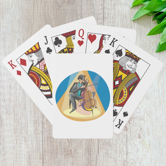 Musician spelar Chello Casinokort (Skapare uppladdad)