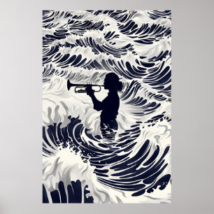 Musician Speltrumpet - Jazz Music Wall Art Pos Poster