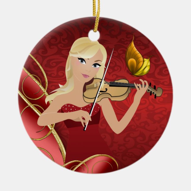 Musician - SRF Julgransprydnad Keramik (Framsidan)