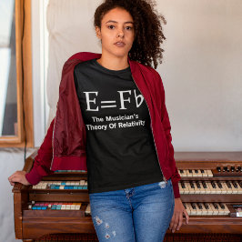 Musician Teory of Reltivity E är lika med ett rent T Shirt