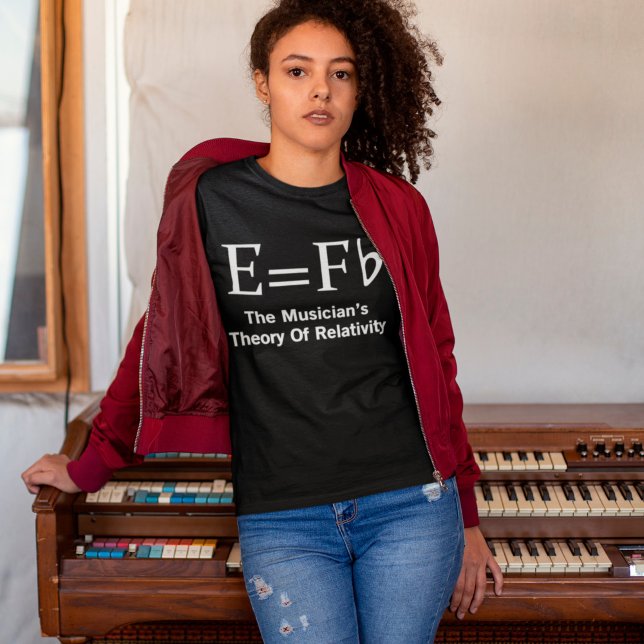 Musician Teory of Reltivity E är lika med ett rent T Shirt (Skapare uppladdad)