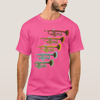 Musician Trumpeter Gift Retro Jazz Music Trumpet T Shirt