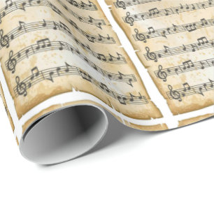 Musician Wrapping Papper Presentpapper