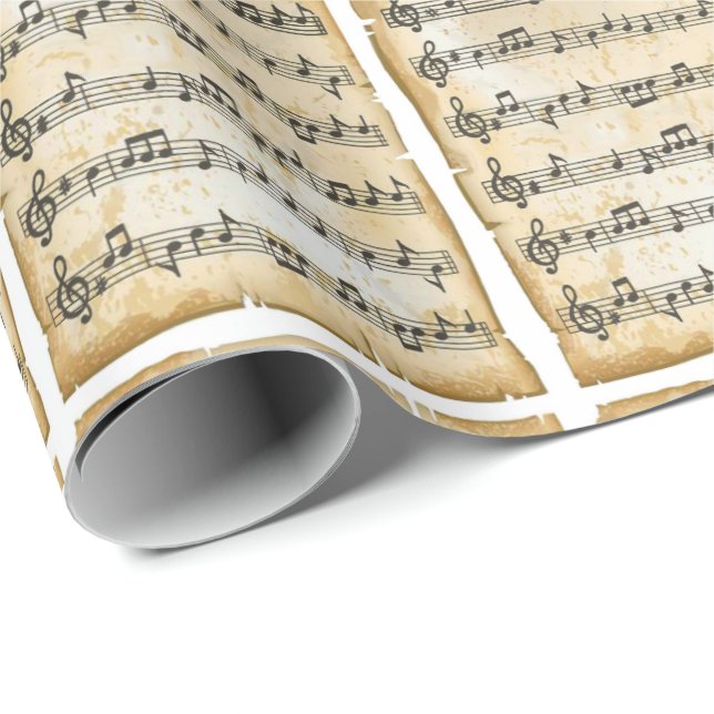 Musician Wrapping Papper Presentpapper (Rullad Hörn)