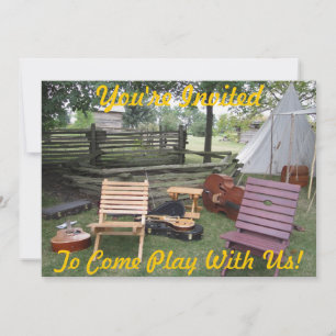 Musician "You are inbjuds till Kom Play W US" Inbj Inbjudningar