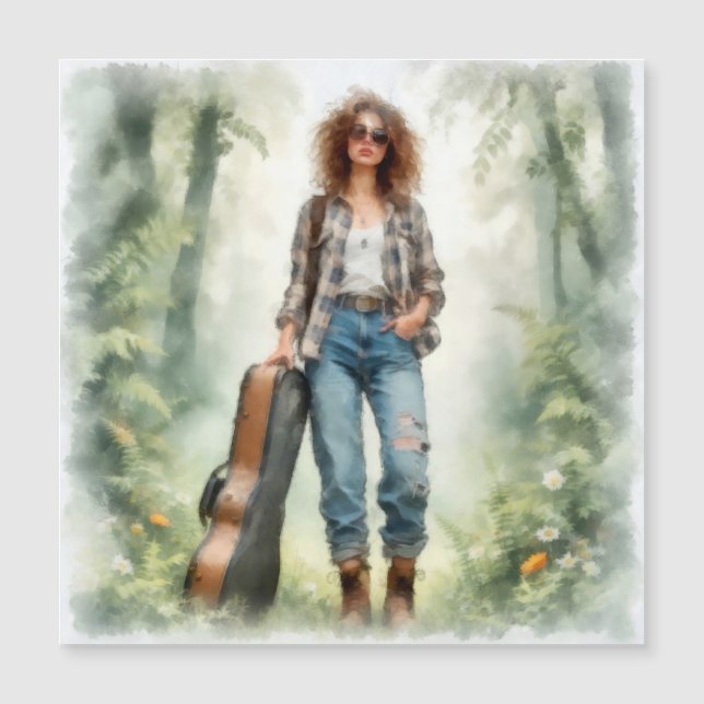 Musicienne nomade dans la forêt enchantée (Framsida)