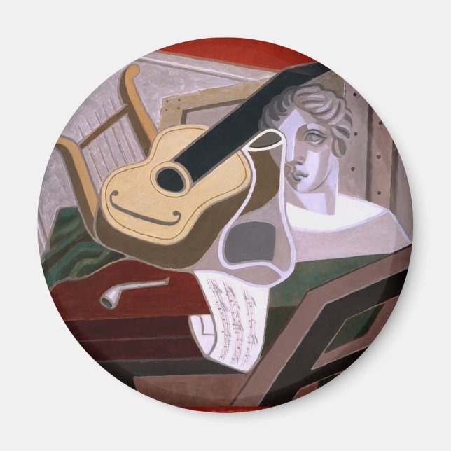 Musiciens Bord av Juan Gris Magnet (Framsidan)