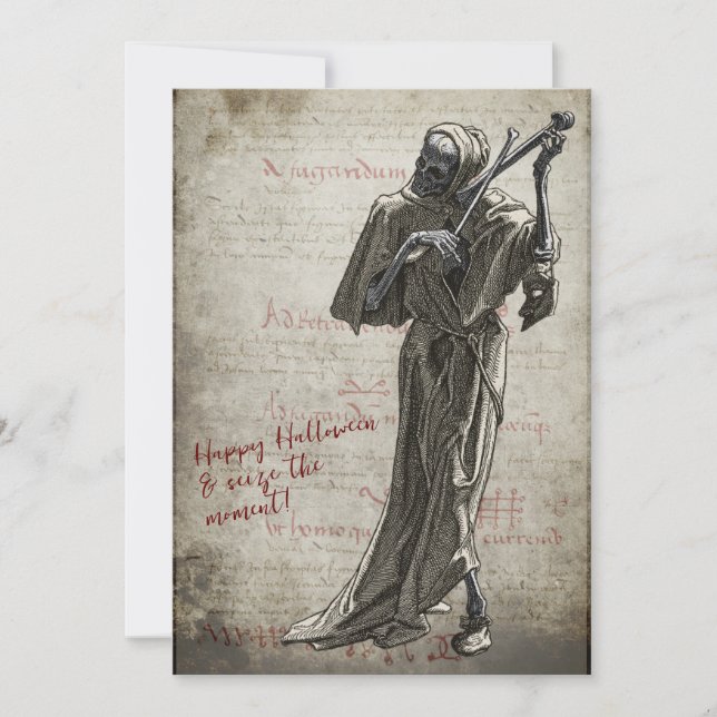 Musicing Death Halloween Julkort (Framsida)