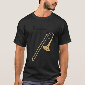 Musiconprint Trombone Line Musicians Band Orchestr T Shirt