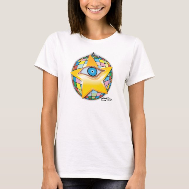 MusicToon: Shinning stjärna för att dig ska se: T-shirt (Framsida)
