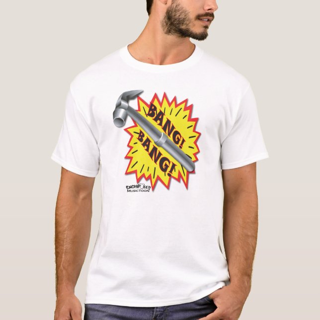 MusicToon: Smäll! Smäll! T-tröja T-shirt (Framsida)