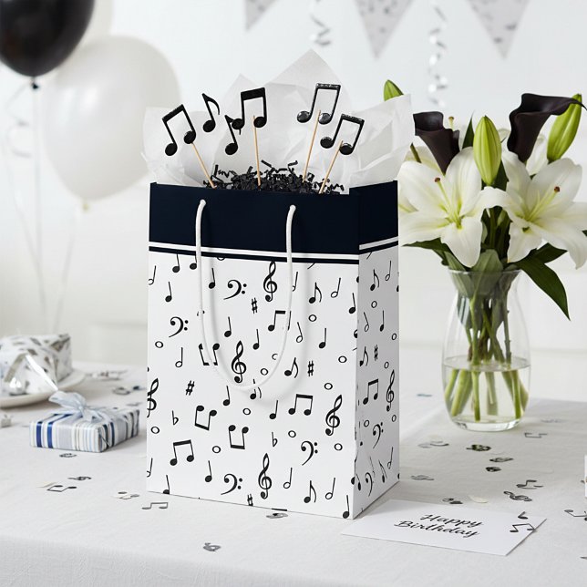 musiellt tema liten presentpåse (Skapare uppladdad)