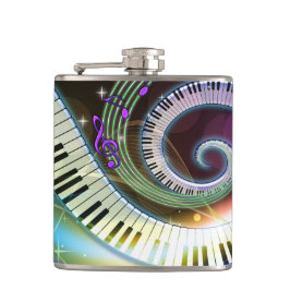 Musik 1 slågna in flaska fickplunta