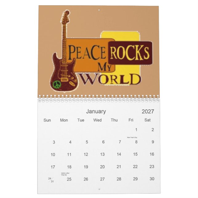 Musik 2007 kalender (Jan 2027)