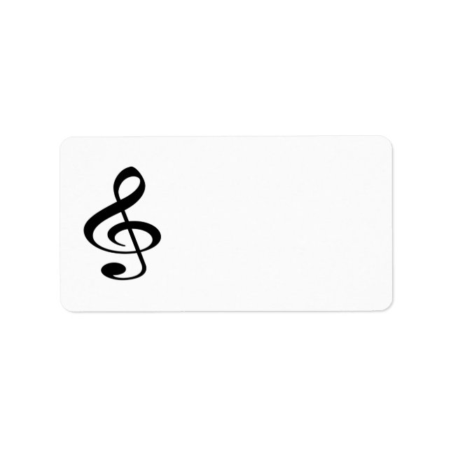 Musik Adressetikett (Framsidan)