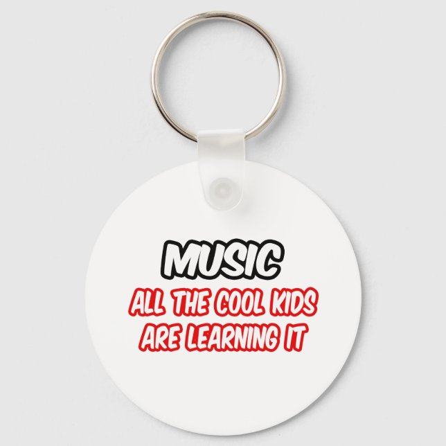 Musik...alla Coolor som barn lär sig. Nyckelring (Framsida)
