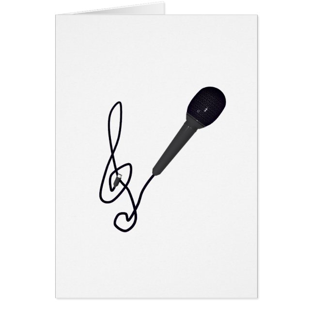 musik älskare hälsningskort (Framsidan)