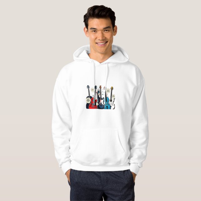 musik älskare hoodie (Hel framsida)