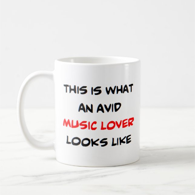 Musik älskare, levande kaffemugg (Vänster)