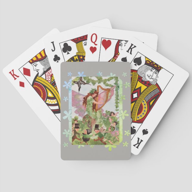 Musik-Älva spelar musik Casinokort (Baksidan)