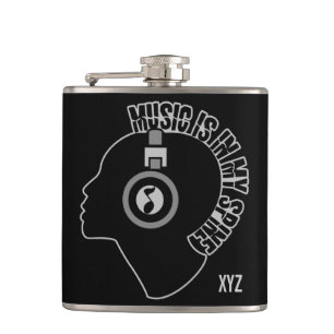 Musik anpassningsbar monogramkolv fickplunta