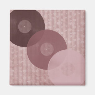 Musik antecknar vintagemagneten magnet