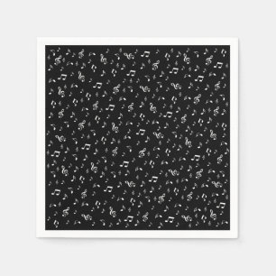 musik, anteckning, raster, band, symbol, glansig, pappersservett