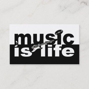 Musik är affärskort i livet - anpassa dig! visitkort