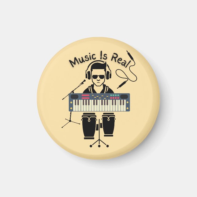 Musik är äkta magnet (Framsidan)