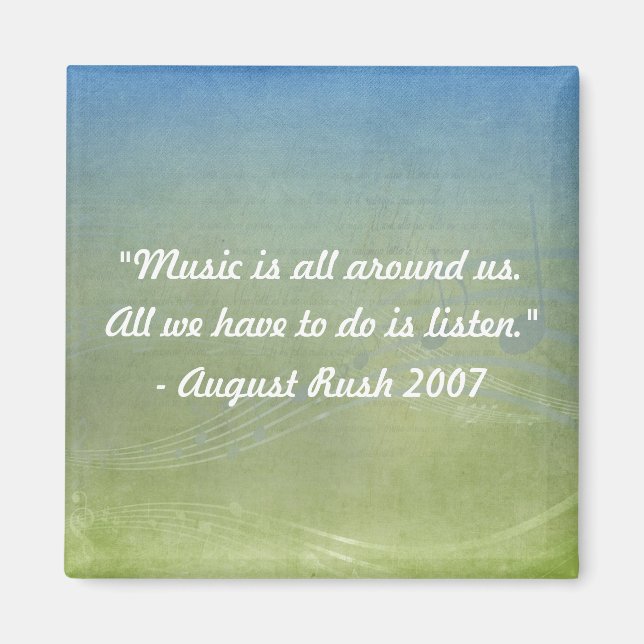 Musik är allt runt USA Magnet (Framsidan)