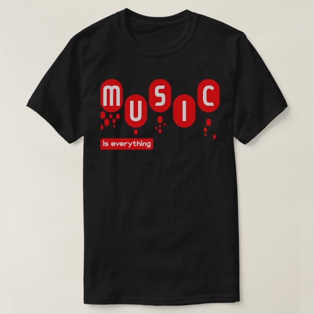 Musik är allt t shirt (Design framsida)