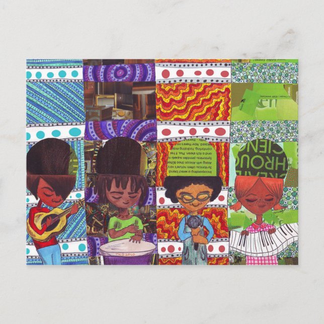 Musik är allt vykort (Framsida)