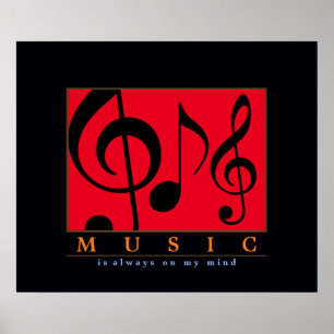 Musik är alltid något jag tänker på poster