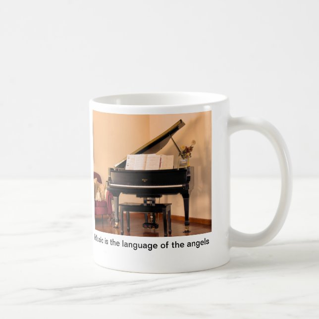 Musik är änglar kaffemugg (Höger)