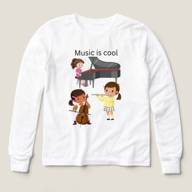 Musik är coola t shirt (Design framsida)