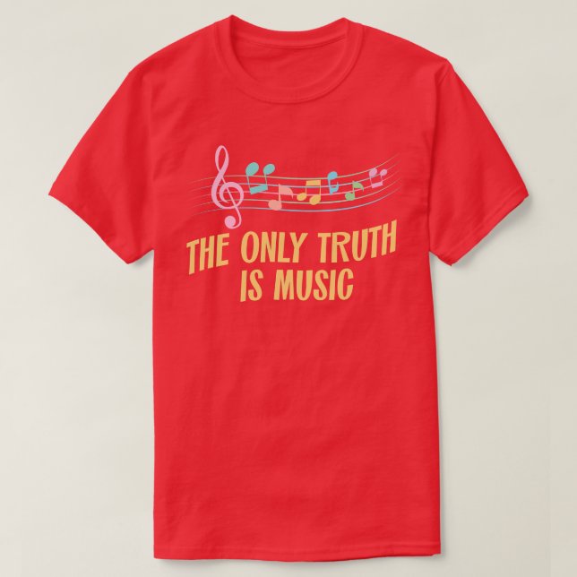 Musik är det enda. t shirt (Design framsida)