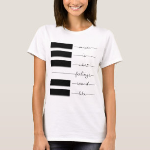 Musik är det som känns Ljud som Shirt T