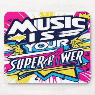 Musik Är Din Superkraft alternativ 2 Musmatta