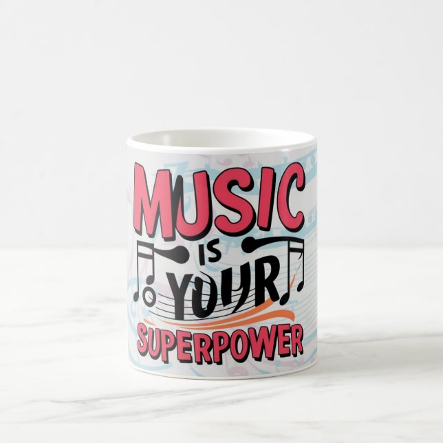 Musik Är Din Superkraft Kaffemugg (Center)