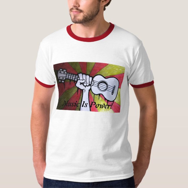 Musik är driver manar skjorta tee (Framsida)