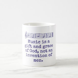Musik är en gåva och en Grace - musikoffert Kaffemugg