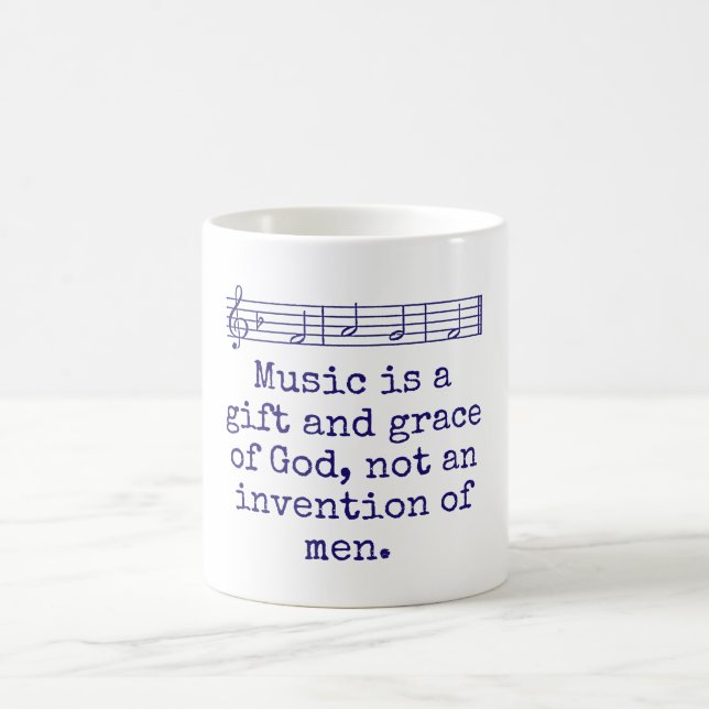 Musik är en gåva och en Grace - musikoffert Kaffemugg (Center)