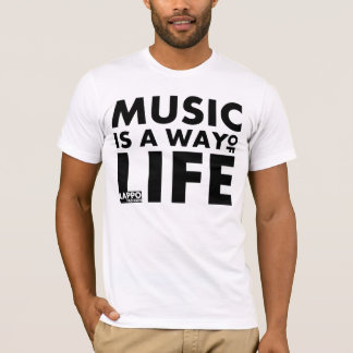 Musik är en livsföring tee shirt