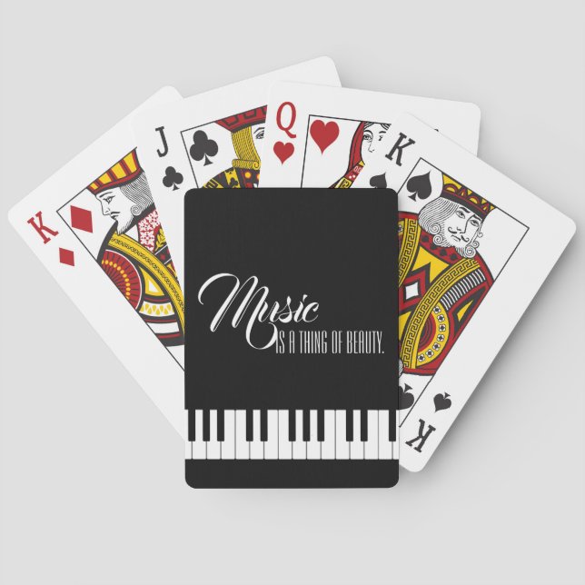 Musik Är En Skönhet Casinokort (Baksidan)