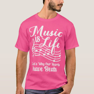 Musik är ett liv som är anledningen till att våra t shirt