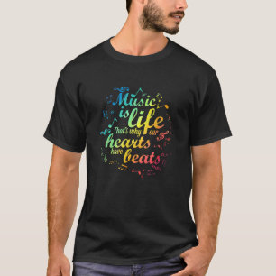 Musik är ett liv som hörnarna har slagits musiker t shirt