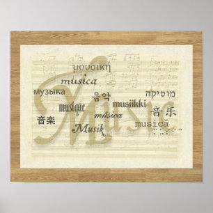 Musik är ett universellt språk poster
